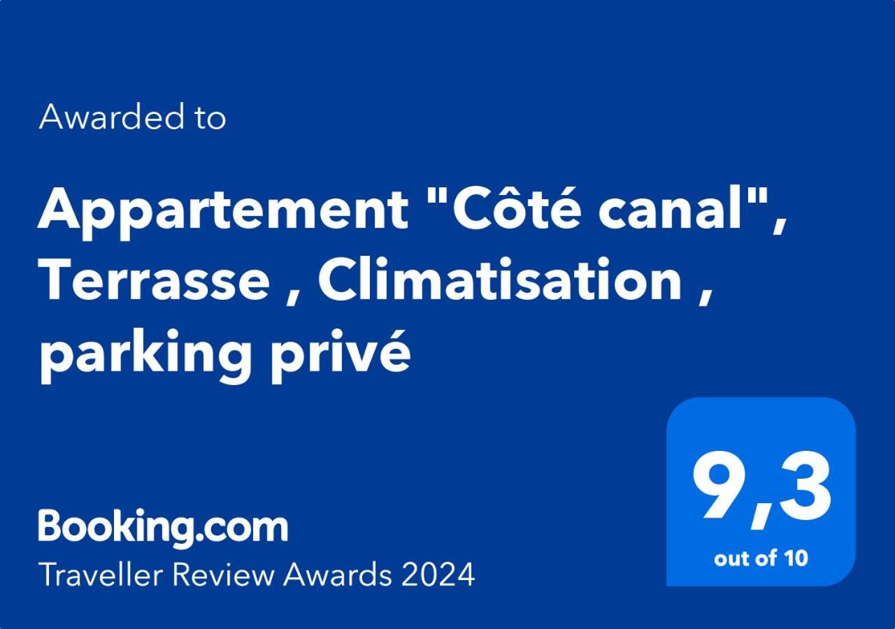 Appartement "Cote Canal", Terrasse , Climatisation , Parking Prive Narbonne Extérieur photo