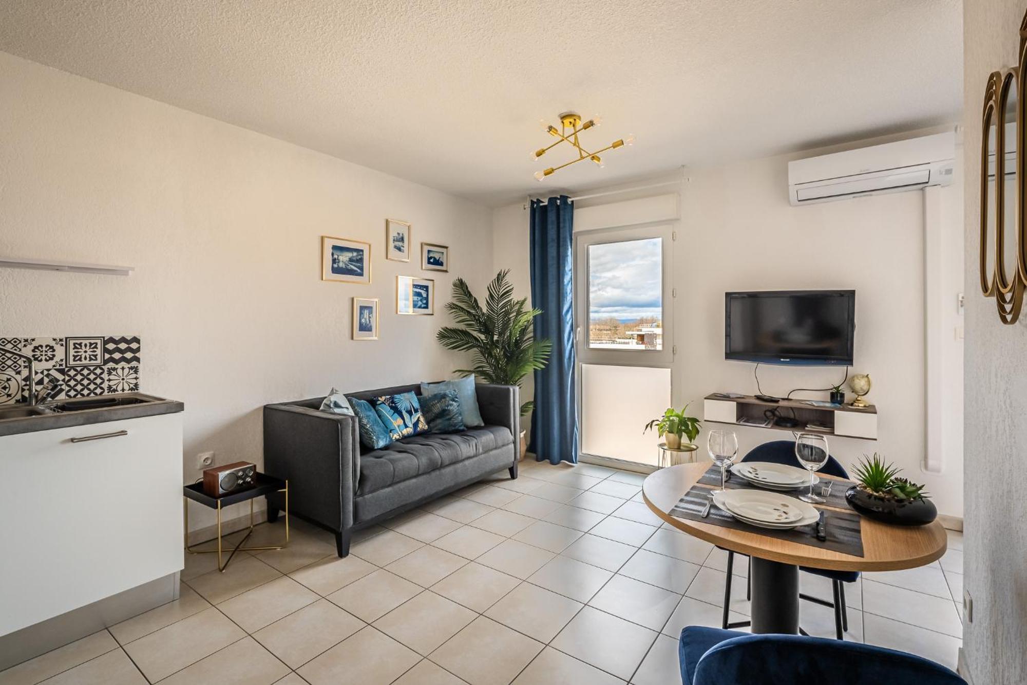 Appartement "Cote Canal", Terrasse , Climatisation , Parking Prive Narbonne Extérieur photo