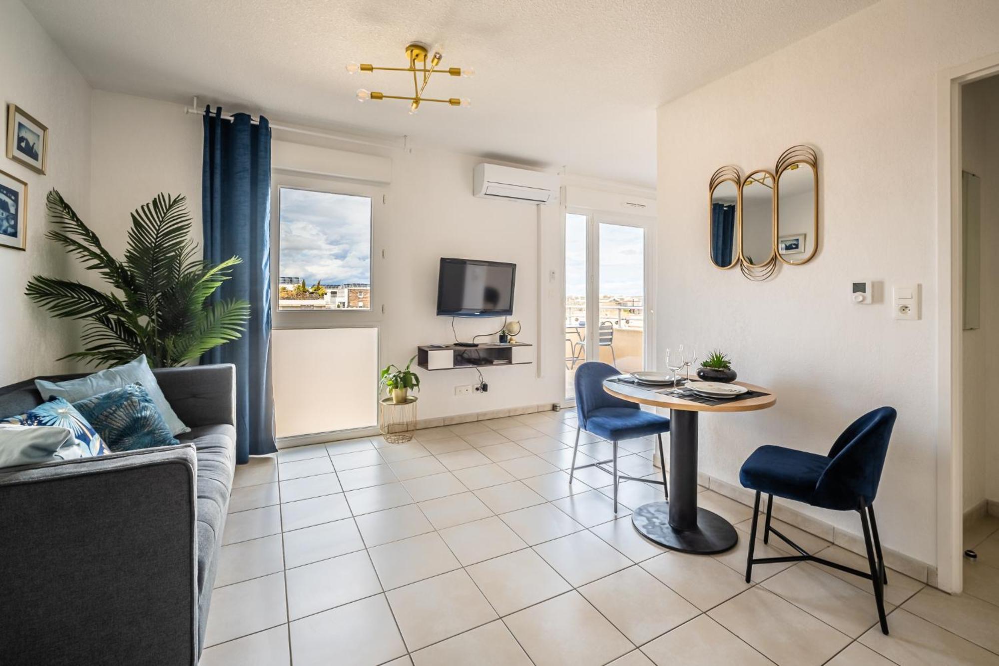 Appartement "Cote Canal", Terrasse , Climatisation , Parking Prive Narbonne Extérieur photo
